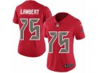 Women Nike Tampa Bay Buccaneers #75 Davonte Lambert Limited Red Rush NFL Jersey