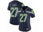 Women Nike Seattle Seahawks #27 Eddie Lacy Vapor Untouchable Limited Steel Blue Team Color NFL Jersey