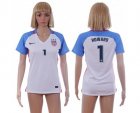 Womens USA #1 Howard Home Soccer Country Jersey