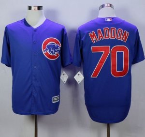 Chicago Cubs #70 Joe Maddon Blue New Cool Base Stitched MLB Jersey