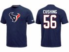 Nike Houston Texans #56 Cushing Name & Number blue T-Shirt