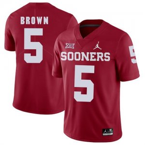 Oklahoma Sooners #5 Marquise Brown Red College Football Jersey