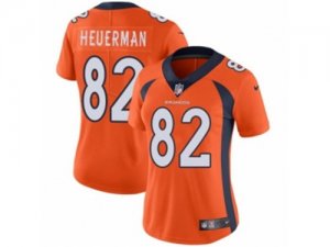 Women Nike Denver Broncos #82 Jeff Heuerman Vapor Untouchable Limited Orange Team Color NFL Jersey