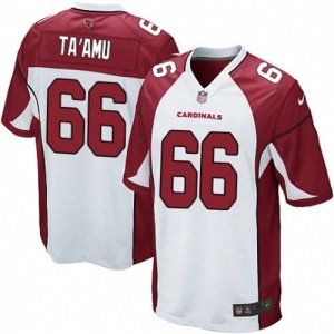 Mens Nike Arizona Cardinals #66 Alameda Taamu Game White NFL Jersey