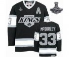 nhl jerseys los angeles kings #33 mcsorley black-white[2014 Stanley cup champions][patch A]