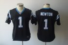 women nfl carolina panthers #1 newton black