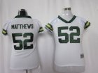 women Green bay packers #52 matthews white