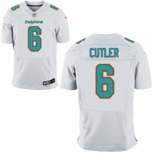 Men\'s Nike Miami Dolphins #6 Jay Cutler Elite White NFL Jersey