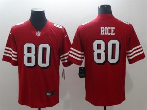 Nike 49ers #80 Jerry Rice Red 2018 Vapor Untouchable Limited Jersey
