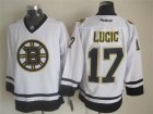 NHL Boston Bruins #17 Milan Lucic White Fashion Stitched Jerseys