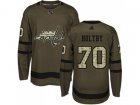 Youth Adidas Washington Capitals #70 Braden Holtby Green Salute to Service Stitched NHL Jersey