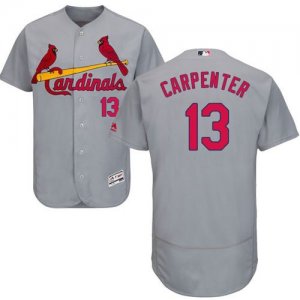 St.Louis Cardinals #13 Matt Carpenter Grey Flexbase Authentic Collection Stitched Baseball Jersey