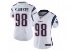 Women Nike New England Patriots #98 Trey Flowers Vapor Untouchable Limited White NFL Jersey