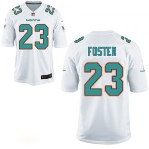 Mne Miami Dolphins #23 Adrian Foster Aqua White Game Jersey