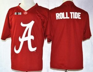 NCAA Alabama Crimson Tide Roll Tide Red Pride Fashion 2016 College Football Playoff National Championship Jersey