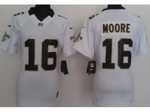 Nike Women New Orleans Saints #16 Lance Moore white Jerseys