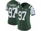 Women Nike New York Jets #97 Lawrence Thomas Vapor Untouchable Limited Green Team Color NFL Jersey