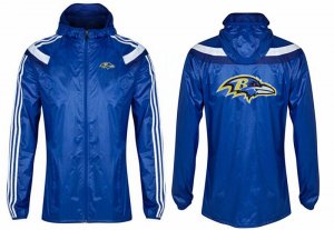 NFL Baltimore Ravens dust coat trench coat windbreaker 8