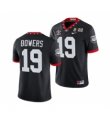 Men Georgia Bulldogs #19 Brock Bowers 2022 Patch Red College Football Stitched Jersey