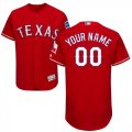 Texas Rangers Red Mens Customized Flexbase Jersey