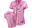 green bay packers #12 rodgers women pink