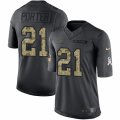 Men's Nike Chicago Bears #21 Tracy Porter Limited Black 2016 Salute to Service NFL Jersey