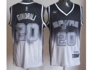 nba san antonio spurs #20 ginobili black-grey[limited]