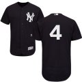 2016 Men's New York Yankees #4 Lou Gehrig Navy Majestic Blue Flexbase Authentic Collection MLB Jersey