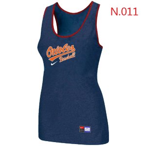 Nike Baltimore orioles Tri-Blend Racerback stretch Tank Top Blue