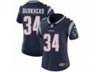 Women Nike New England Patriots #34 Rex Burkhead Vapor Untouchable Limited Navy Blue Team Color NFL Jersey