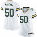 Women's Nike Green Bay Packers #50 Blake Martinez Limited White NFL Jersey