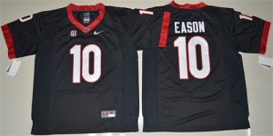 Georgia Bulldogs 10 Jacob Eason Black College Jersey