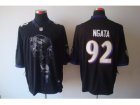 Nike NFL Baltimore Ravens #92 Haloti Ngata Black Jerseys(Helmet Tri-Blend Limited)