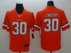Nike Broncos #30 Phillip Lindsay Orange Color Rush Limited Jersey