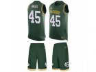 Mens Nike Green Bay Packers #45 Vince Biegel Limited Green Tank Top Suit NFL Jersey