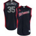 National League #35 Cody Bellinger Navy 2019 MLB All-Star Game Workout Player Jersey