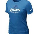 Women Detroit Lions Light blue T-Shirt