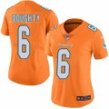 Women's Nike Miami Dolphins #6 Brandon Doughty Limited Orange Rush NFL Jersey