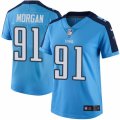 Womens Nike Tennessee Titans #91 Derrick Morgan Limited Light Blue Rush NFL Jersey
