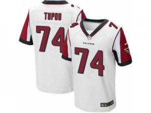 Mens Nike Atlanta Falcons #74 Tani Tupou Elite White NFL Jersey