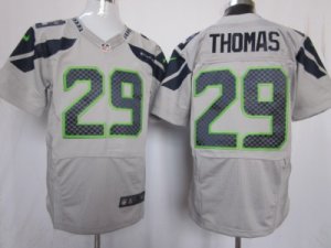 Nike NFL Seattle Seahawks #29 Earl Thomas Grey Jerseys[Elite]