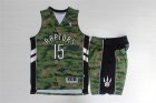 Toronto Raptors #15 Vince Carter Camo Canada Flag Swingman Jersey(With Shorts)