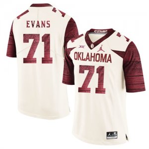 Oklahoma Sooners #71 Bobby Evans White 47 Game Winning Streak College Football Jersey