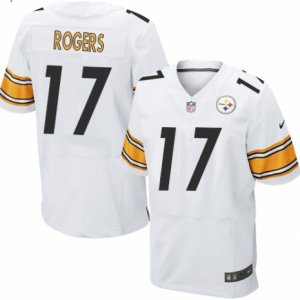 Mens Nike Pittsburgh Steelers #17 Eli Rogers Elite White NFL Jersey