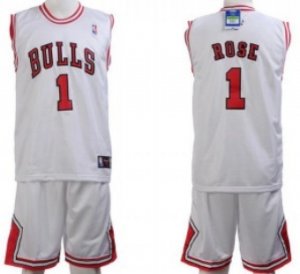 Chicago Bulls #1 Rose White Suit