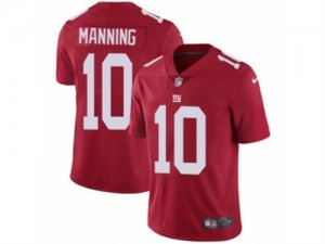 Mens Nike New York Giants #10 Eli Manning Vapor Untouchable Limited Red Alternate NFL Jersey