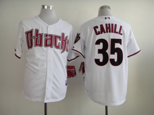 mlb jerseys arizona diamondbacks #35 cahill white