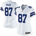 Women's Nike Dallas Cowboys #87 Geoff Swaim Limited White NFL Jersey