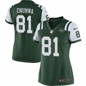 Women\'s Nike New York Jets #81 Quincy Enunwa Limited Green Team Color NFL Jersey