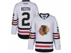 Men's Reebok Chicago Blackhawks #2 Duncan Keith 2017 Winter Classic White Stitched NHL Jersey